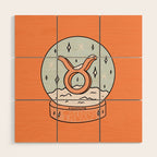 Taurus Snow Globe Wood Wall Art Gallery Image 1