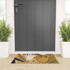 Magic Wildflowers / Yellow & Green Welcome Mat Gallery Image 3
