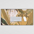 Magic Wildflowers / Yellow & Green Desk Mat Gallery Image 1