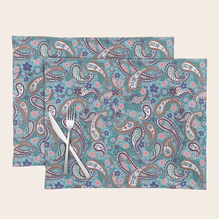 Whimsical Paisley Dance Placemat Gallery Image 1