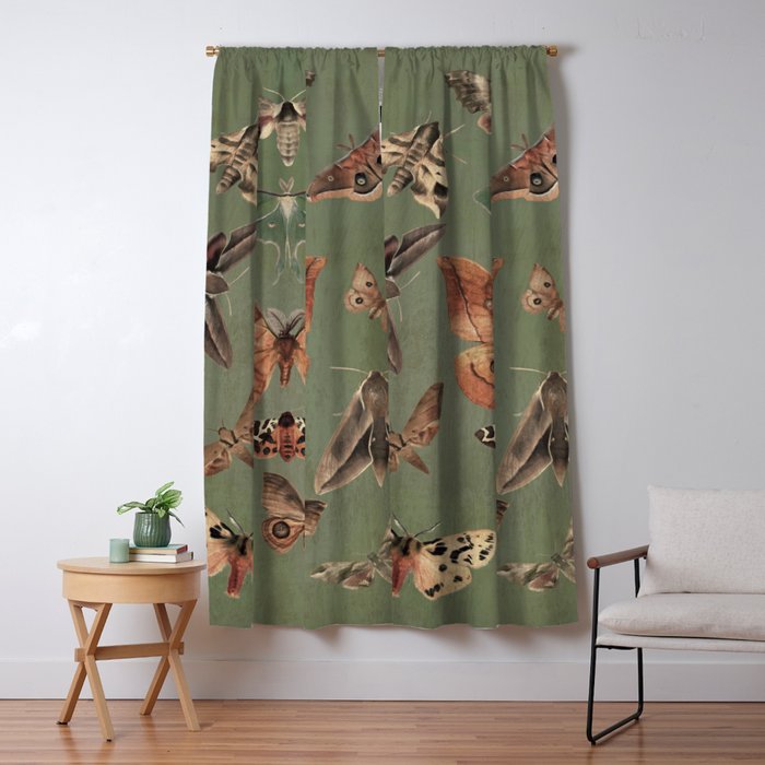 Night butterflies Window Curtain Gallery Image 5