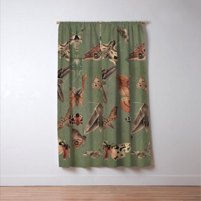 Night butterflies Window Curtain Gallery Image 3