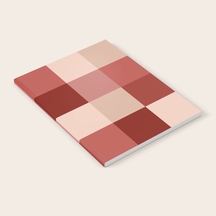 Bold Colorful Checks Pattern - Large X Notebook Gallery Image 1