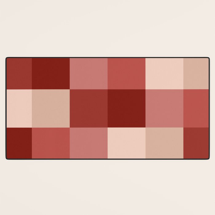 Bold Colorful Checks Pattern - Large X Desk Mat Gallery Image 3