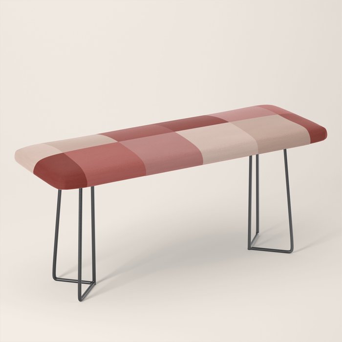 Bold Colorful Checks Pattern - Large X Bench Gallery Image 1