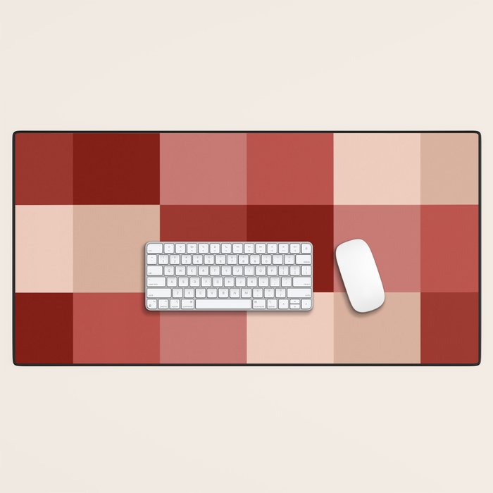 Bold Colorful Checks Pattern - Large X Desk Mat Gallery Image 1