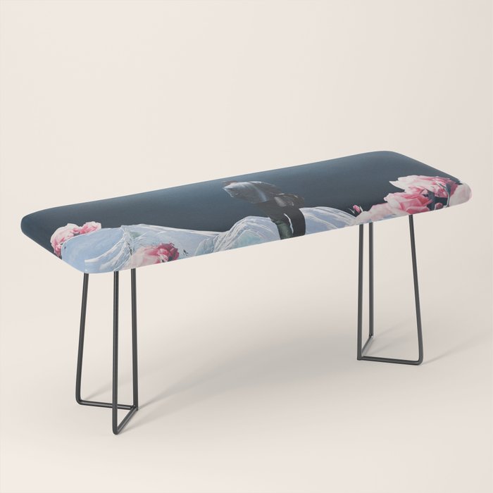The Path to Solitude is full of Winter Roses Bench Gallery Image 1