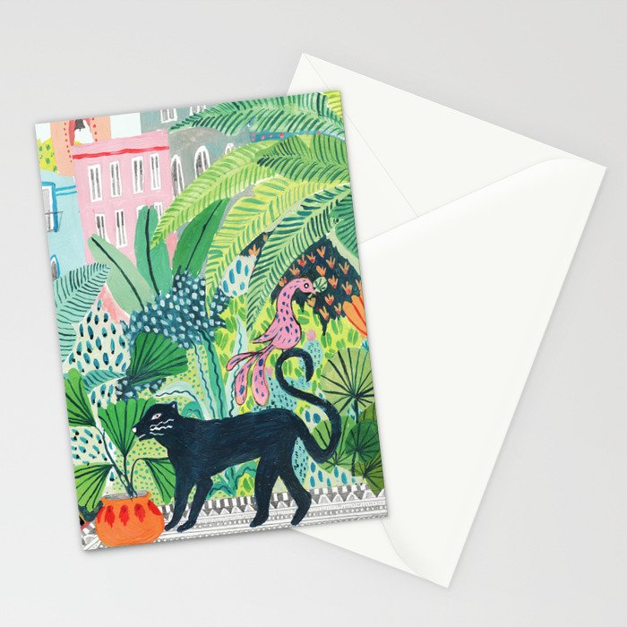 Jungle Panther Stationery Card Gallery Image 2