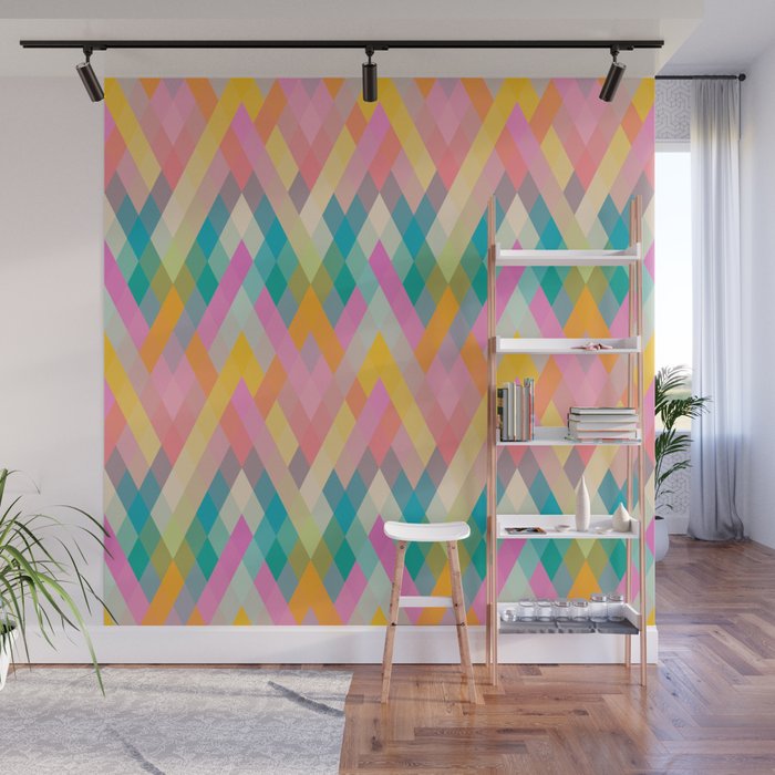 Mountain Sunrise Wall Mural Gallery Image 1