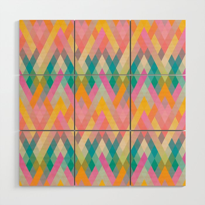 Mountain Sunrise Wood Wall Art Gallery Image 1