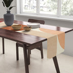abstract retro shapes earthy 6 Table Runner Gallery Image 2