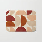 abstract retro shapes earthy 6 Bath Mat Gallery Image 1