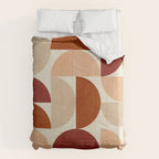 abstract retro shapes earthy 6 Comforter Gallery Image 6