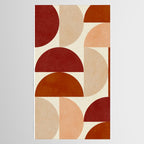 abstract retro shapes earthy 6 Tablecloth Gallery Image 2
