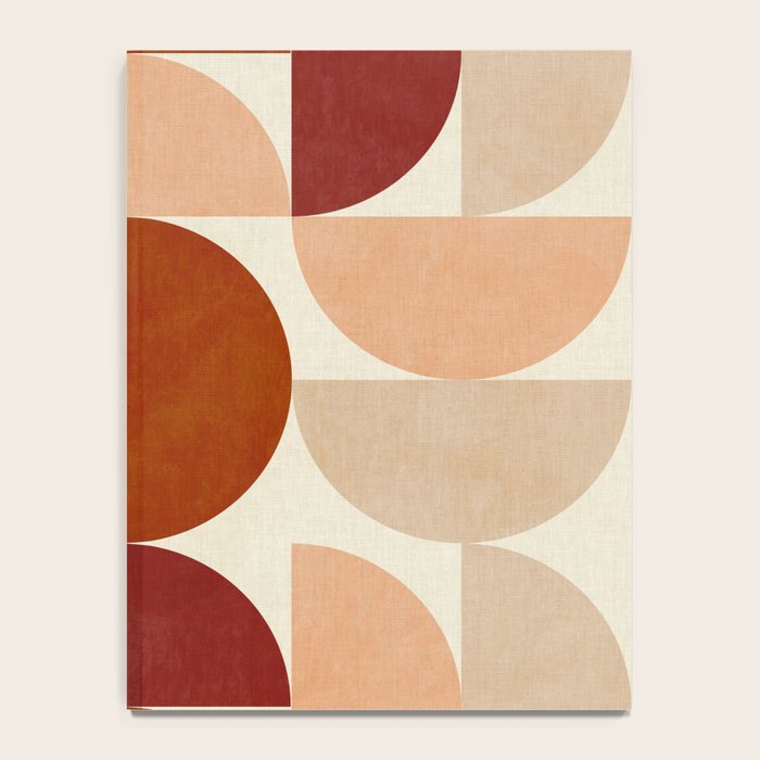 abstract retro shapes earthy 6 Notebook Gallery Image 4