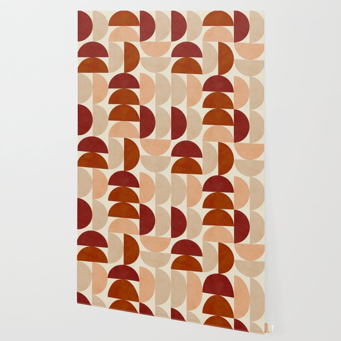 abstract retro shapes earthy 6 Wallpaper Gallery Image 2