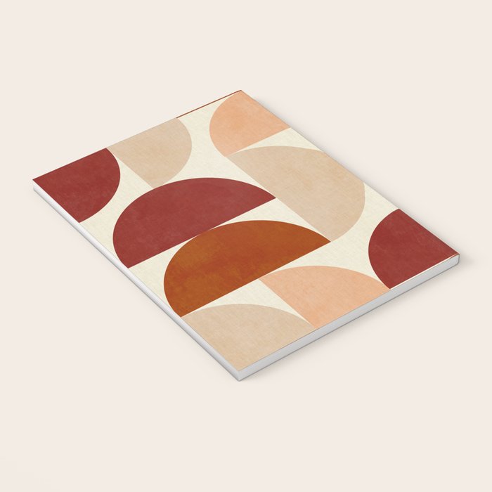 abstract retro shapes earthy 6 Notebook Gallery Image 3