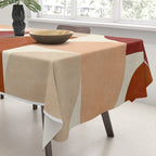 abstract retro shapes earthy 6 Tablecloth Gallery Image 3