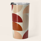 abstract retro shapes earthy 6 Travel Mug Gallery Image 3