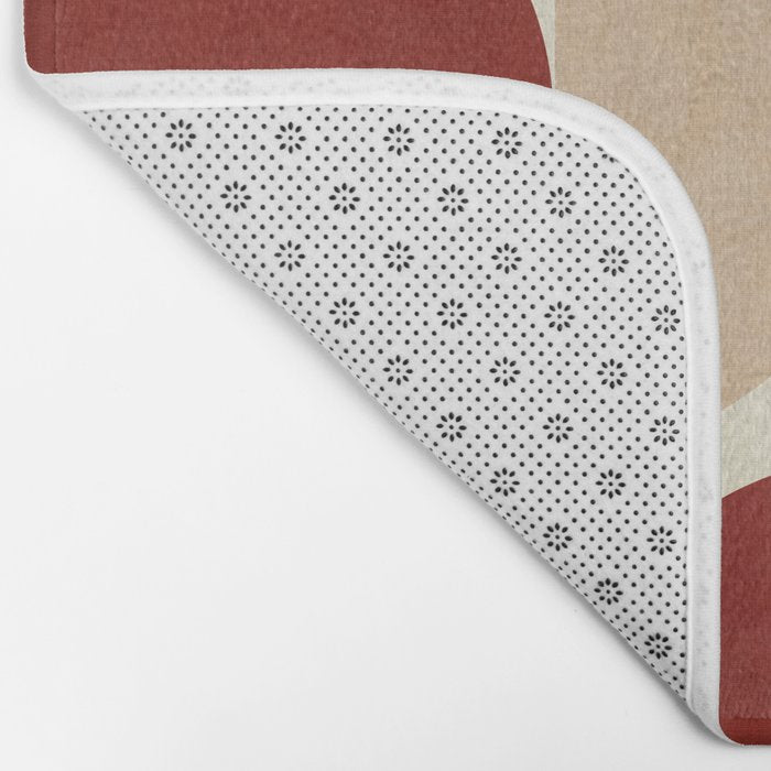 abstract retro shapes earthy 6 Bath Mat Gallery Image 2