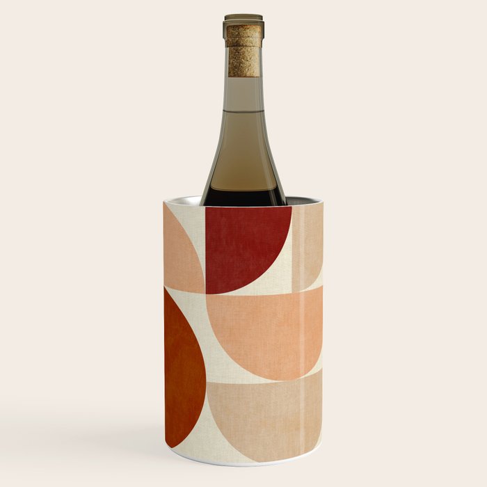 abstract retro shapes earthy 6 Wine Chiller Gallery Image 3