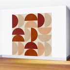 abstract retro shapes earthy 6 Wall Mural Gallery Image 2