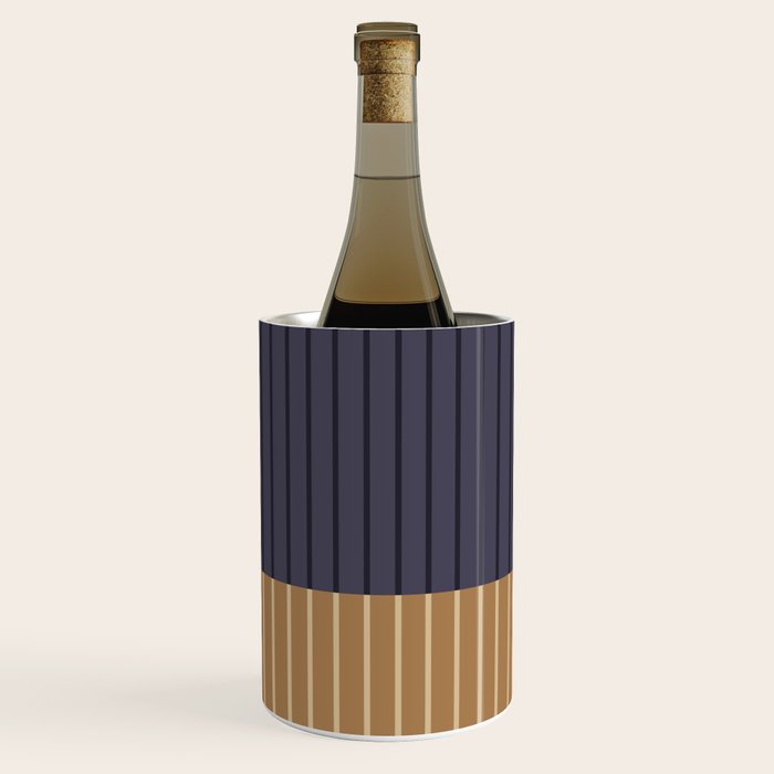 Color Block Line Abstract LIV Neutral Nautical Wine Chiller Gallery Image 3