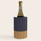 Color Block Line Abstract LIV Neutral Nautical Wine Chiller Gallery Image 3