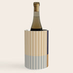 Color Block Line Abstract LIV Neutral Nautical Wine Chiller Gallery Image 2
