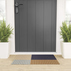 Color Block Line Abstract LIV Neutral Nautical Welcome Mat Gallery Image 3