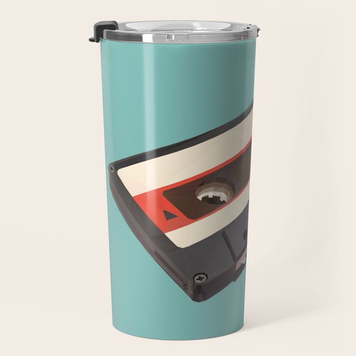 Cassette Tape Polygon Art Travel Mug Gallery Image 3