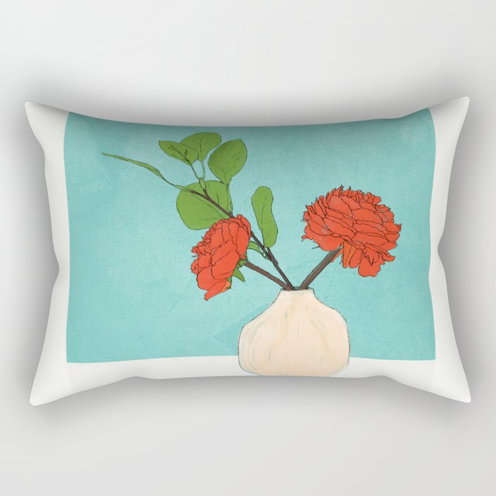Thought of you Blue Rectangular Pillow Gallery Image 2