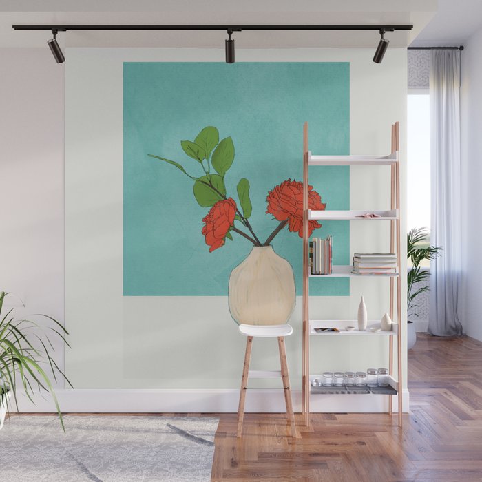 Thought of you Blue Wall Mural Gallery Image 1
