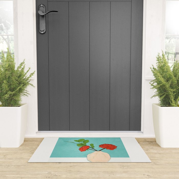 Thought of you Blue Welcome Mat Gallery Image 3