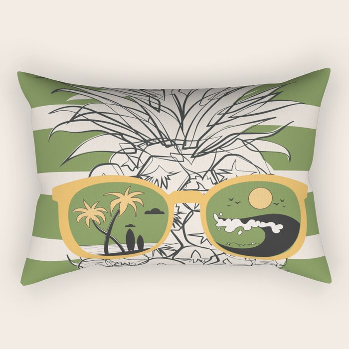 Pineapple Dreams 6 Rectangular Pillow Gallery Image 1