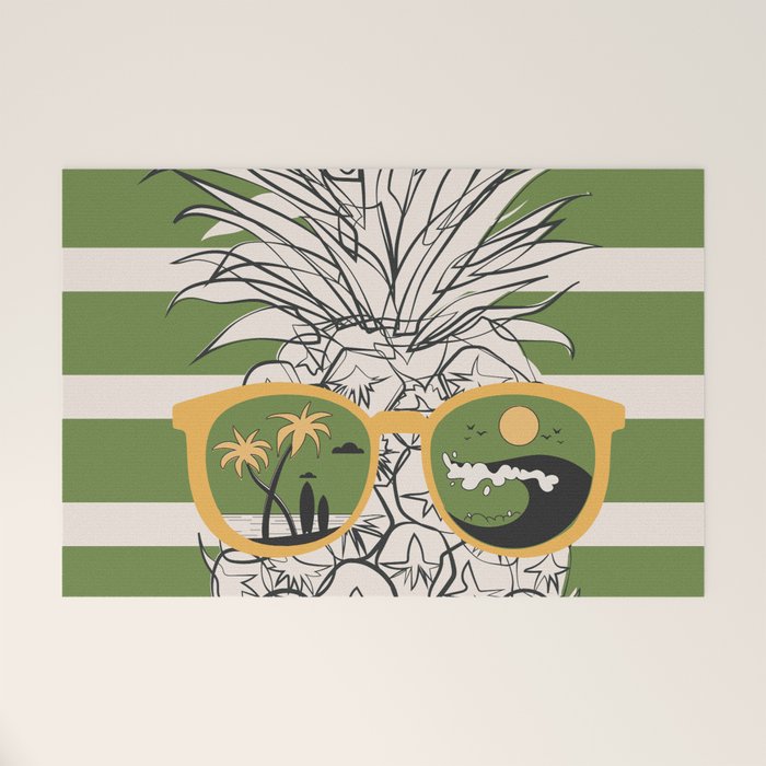 Pineapple Dreams 6 Welcome Mat Gallery Image 1