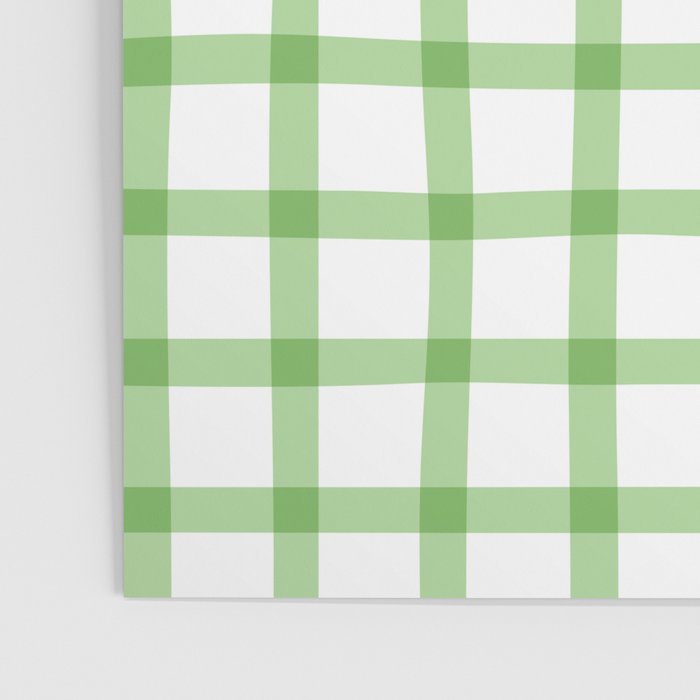 Green geometric plaid gingham pattern Poster Gallery Image 3