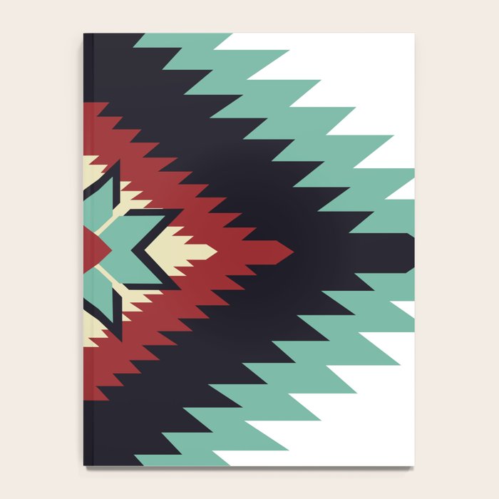 Southwest Santa Fe Geometric Tribal Indian Pattern Notebook Gallery Image 4