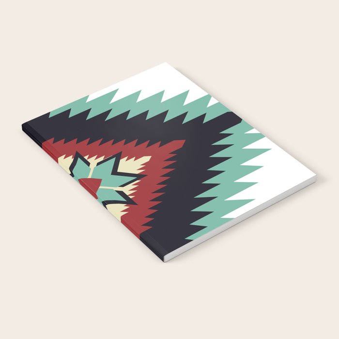 Southwest Santa Fe Geometric Tribal Indian Pattern Notebook Gallery Image 1