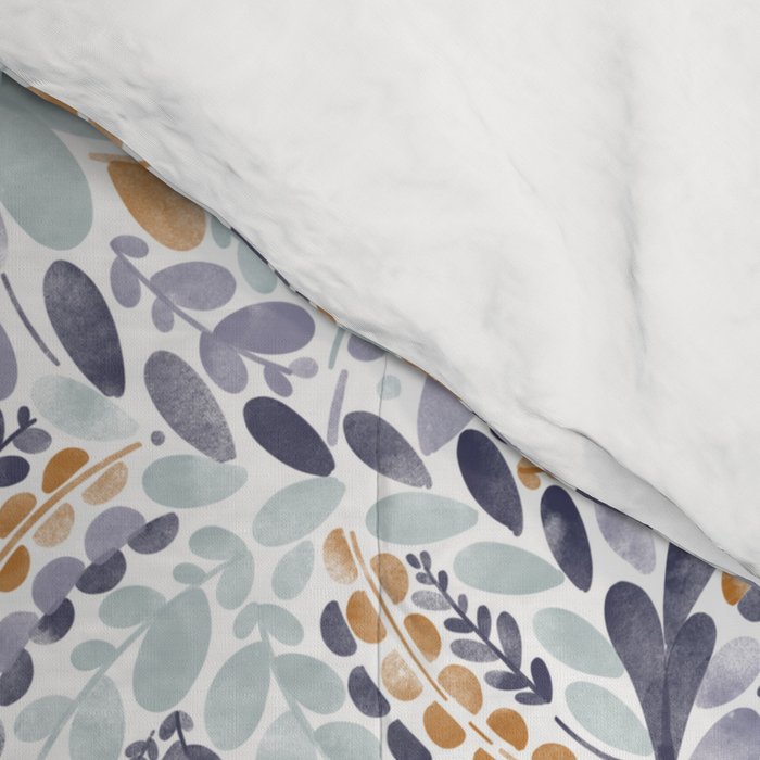 Artistic Floral Motif Medley Comforter Gallery Image 4