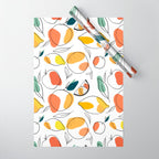 Abstract citrus fruit Wrapping Paper Gallery Image 1