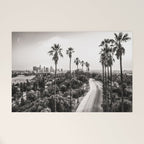 Los Angeles Black and White Welcome Mat Gallery Image 1