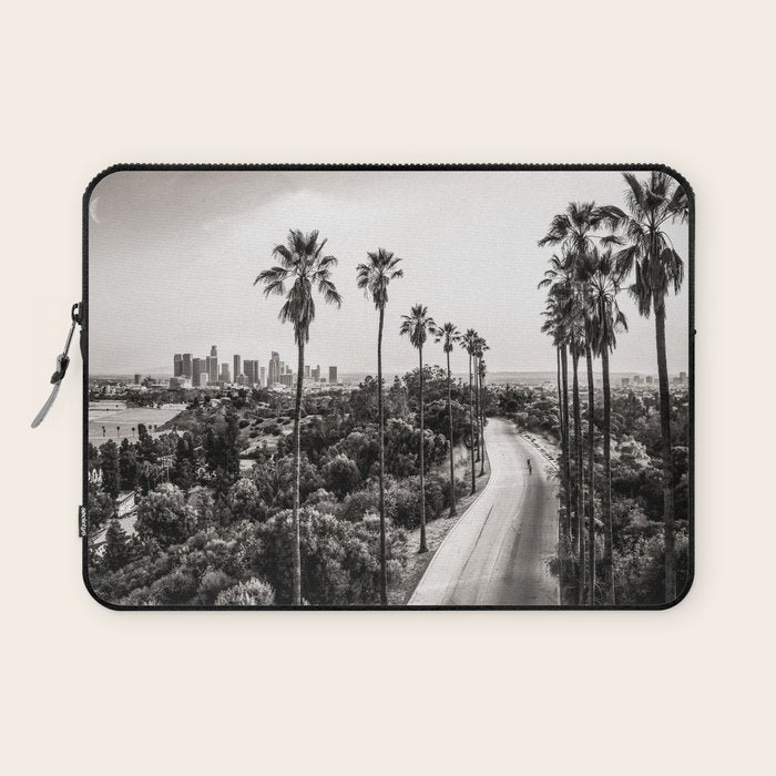 Los Angeles Black and White Laptop Sleeve Gallery Image 1