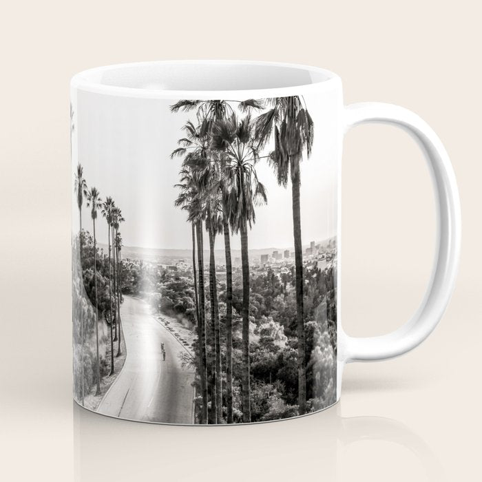 Los Angeles Black and White Coffee Mug Gallery Image 1