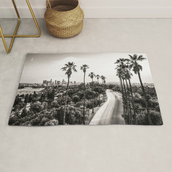 Los Angeles Black and White Rug Gallery Image 1