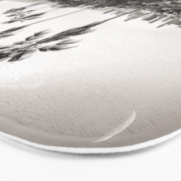 Los Angeles Black and White Bath Mat Gallery Image 3