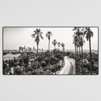 Los Angeles Black and White Desk Mat Gallery Image 3