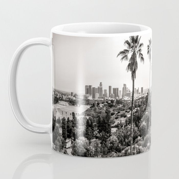 Los Angeles Black and White Coffee Mug Gallery Image 3
