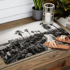 Los Angeles Black and White Outdoor Rug Gallery Image 2