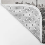 Los Angeles Black and White Bath Mat Gallery Image 2